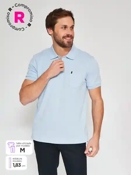 Kenneth Stevens Polera Manga Corta Celeste XXL SS25