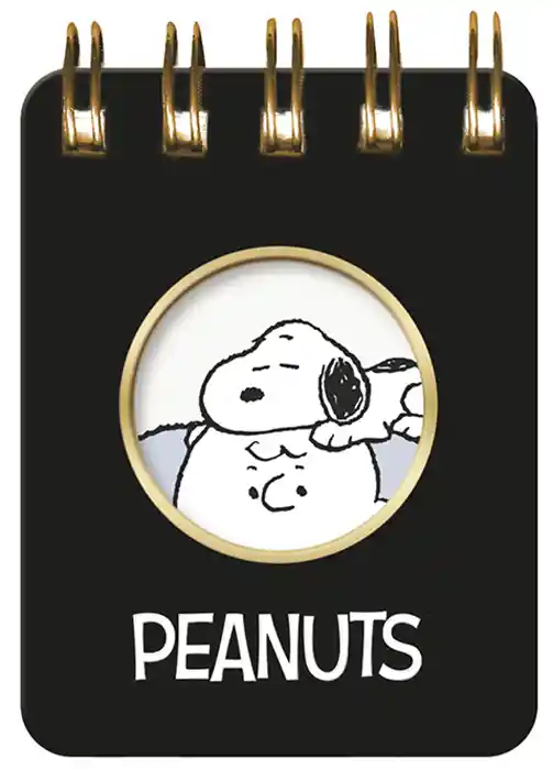 Mini Block Con Espiral Snoopy 1 (Negro Liso)