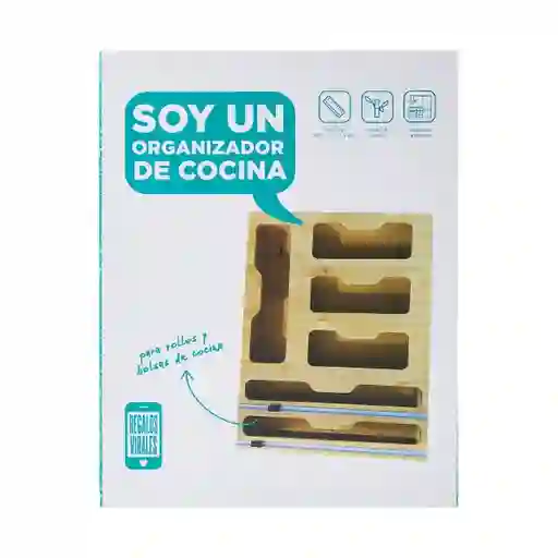 Organizador Rollos y Bolsas Cocina