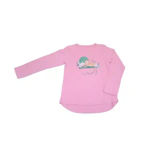 Polera Niña Rosado Pillin 12