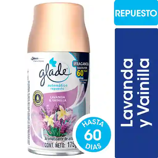 Glade Desodorante Ambiental Autom Rec Lavanda Vainilla