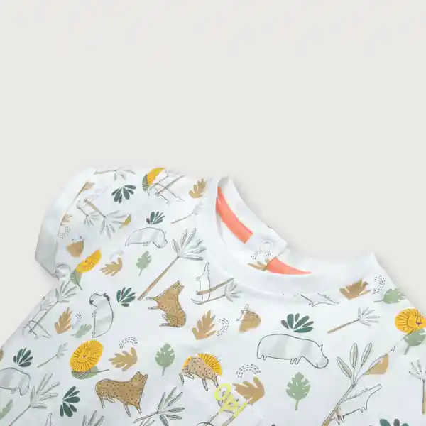 Polera Safari de Niño Blanco Talla 9M Opaline