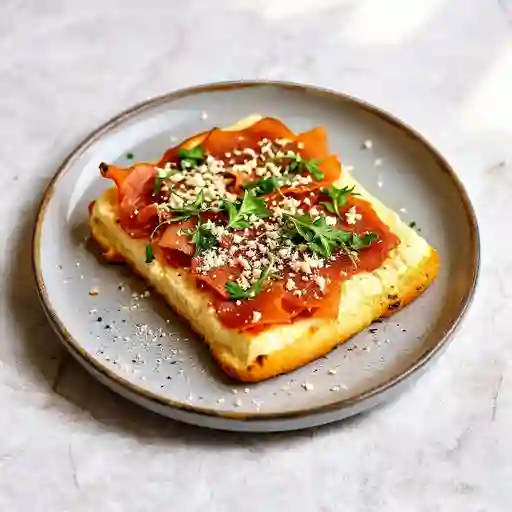 Trozo Pizza Rellena Romana 'la Cruda' Al Taglio