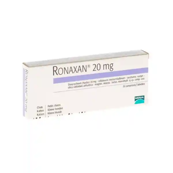 Ronaxan Doxiciclina Hiclato (23.1 mg/ 20 mg/20 mg)