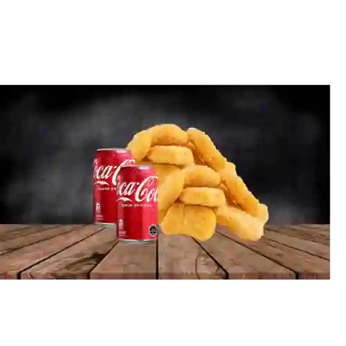 Nugget de Pollo con Coca-cola Lata