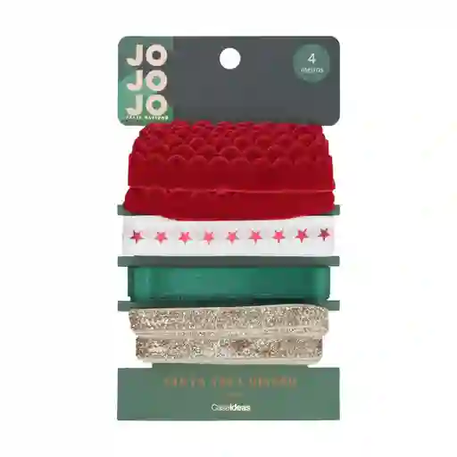 Cinta Tela Con Diseño Navideño Casaideas