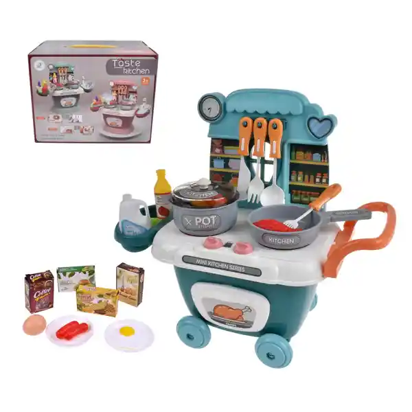 Taste Ritchen Set de Mini Cocina Con Accesorios