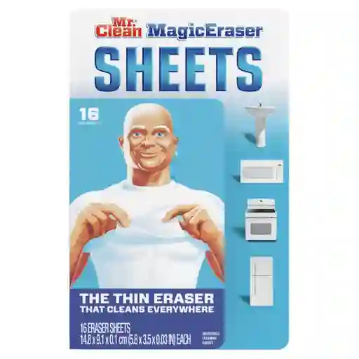 Mr. Clean Paño Limpiador Magic Eraser Sheets 16 Hojas