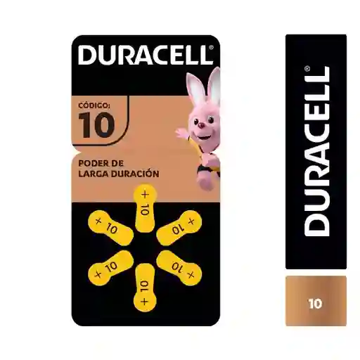 Duracell Pila Audiología 10