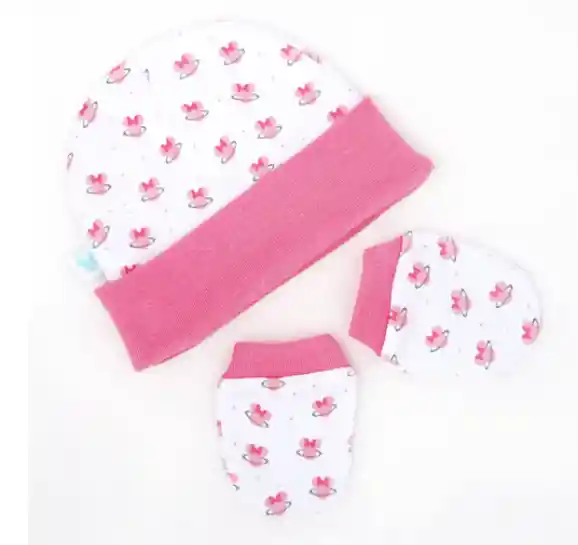 Bambino Set Gorro Y Mitones Para Bebés