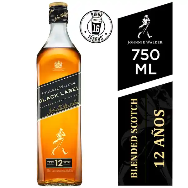 Jhonnie Walker Whisky 12-15 Black Label