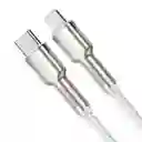 Baseus Cable Carga Rápida Metálico Tipo-C a Lightning de 20W 2 m