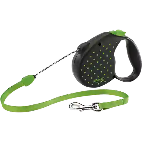 Flexi Design Correa Para Perro Dots Verde Pequeña