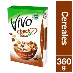 Vivo Cereal Check de Cacao Hecho con Avena Caja