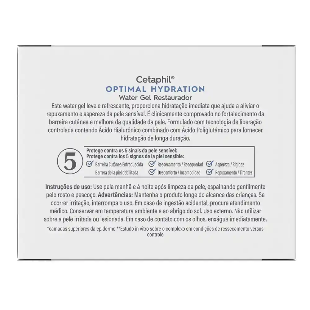 Cetaphil Gel Hidratante Facial Water Optimal Hydration