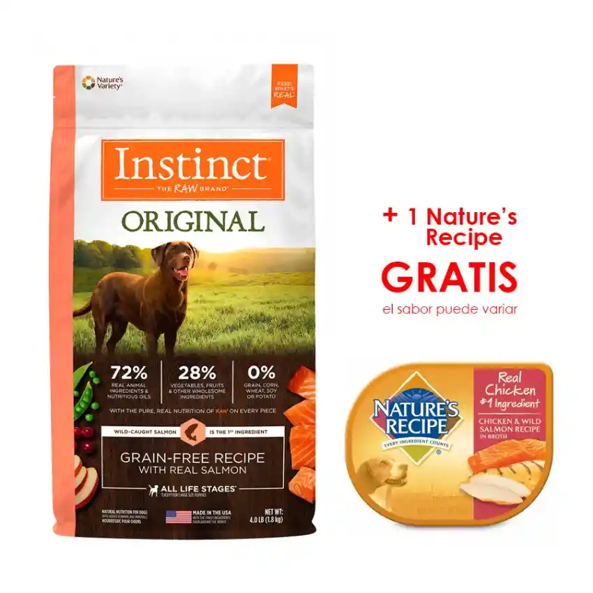 Instinct Original Alimento para Perro Sabor Salmón