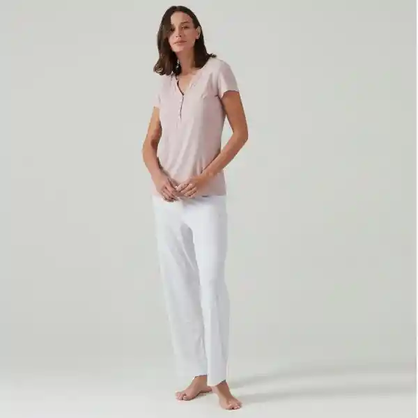 Pijama Kate Pantalón Largo Rosado Talla M Bbz Barbizon