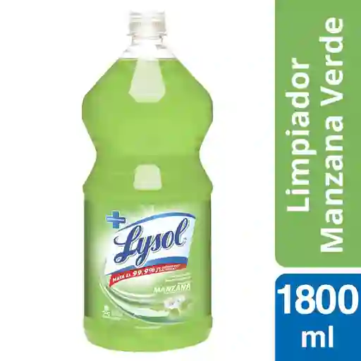 Lysol Limpiador Líquido Desinfectante Manzana Verde 1.8L