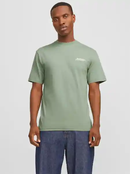 Jack&Jones Polera Manga Corta Verde Claro M 12268434