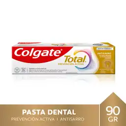 Pasta Dental Colgate Total Antisarro Con Flúor 90 g