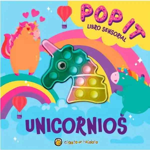 Unicornios. Pop it Libro Sensorial - El Gato De Hojalata