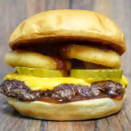 Rodeo king + papas fritas + salsa