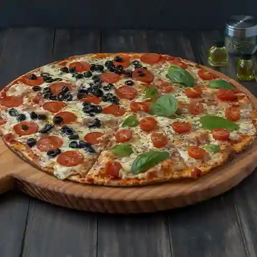 Pizza Margherita Mitad Pizza Pepperoni