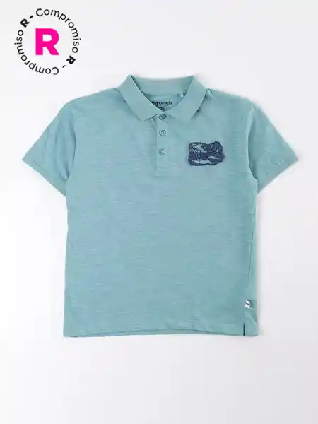 Harvest Polera Manga Corta Collar Crudo Lagun 10 V26