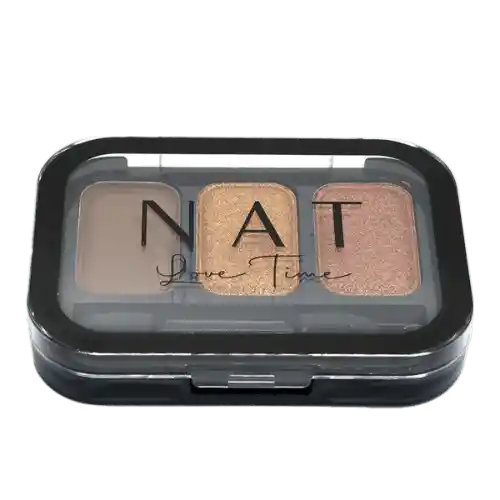 Nat Paleta de Sombra Love Time 3 Tonos