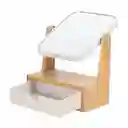 Espejo Con Cajonera de Bambú Casaideas