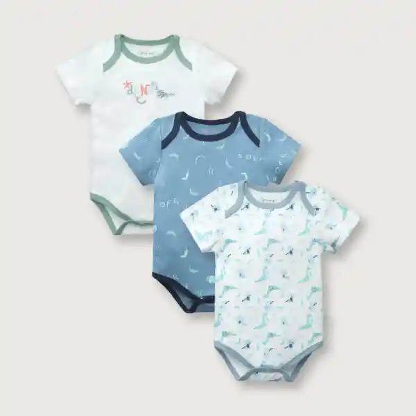 Pack Bodies Ino de Bebé Niño Navy Talla 9M Opaline