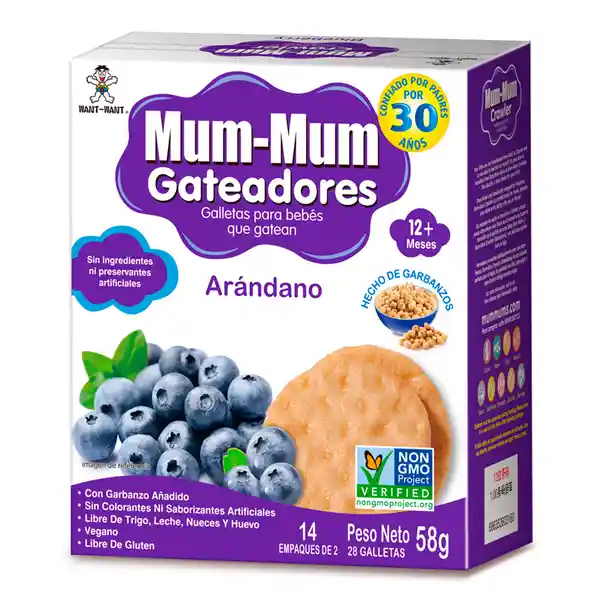 Mum-Mum Galleta Crawler Sin Arándano