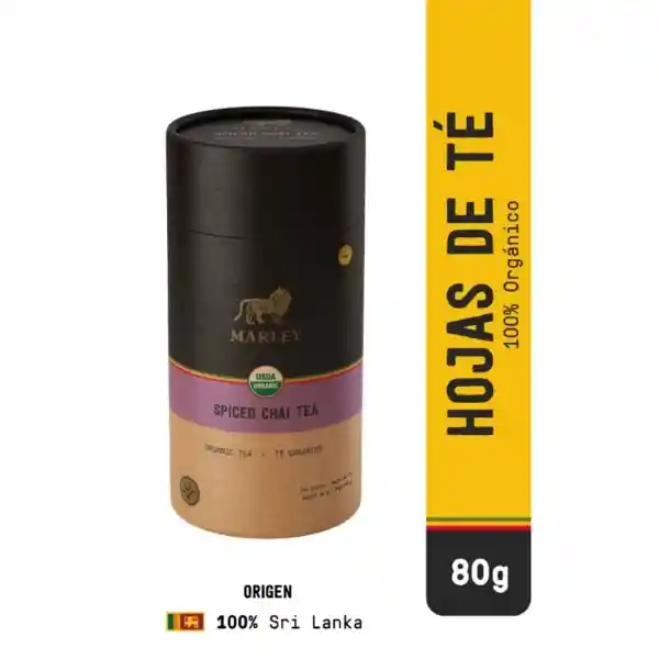 Marley té Negro Orgánico Spiced Chai en Hojas