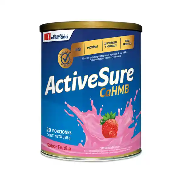 Activesure Suplemento Alimentario Frutilla Farmacias Ahumada