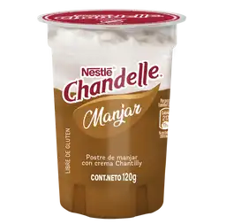 Nestlé Postre Chandelle Sabor a Manjar con Crema Chantilly
