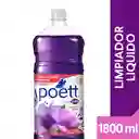 Limpiador Desinfectante de Pisos Poett Frescura de Lavanda (Botella) 1800 ml