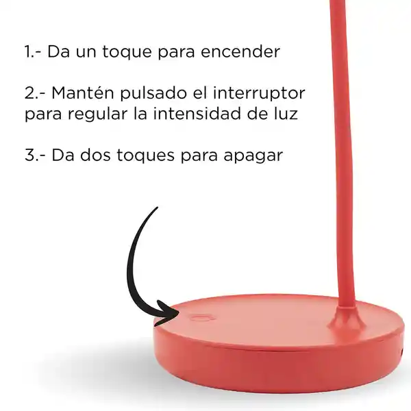 Lámpara de Mesa Recargable Mod Ald D8 Miniso