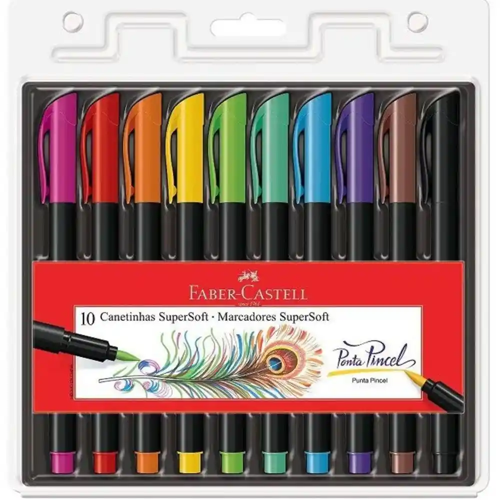 Faber Castell Marcador Punta Pincel Supersoft