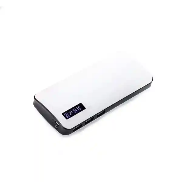 Batería Emergencia Power Bank 20.000 Mhz 3 Puertos Blanco