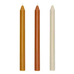 Set de Velas Dinner Aroma Vainilla Casaideas