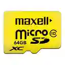 Maxell Micro Sd Xc 64gb C/adaptador Class 10