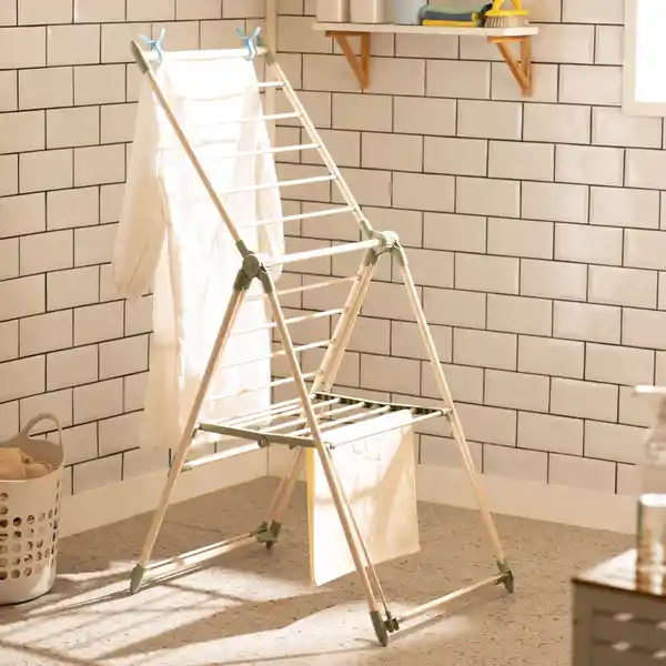 Tendedero Metálico Plegable de Piso 120 x 56.5 x 84.5 cm