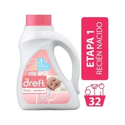 Dreft Detergente Concentrado para Bebes Etapa 1 32 Lavados
