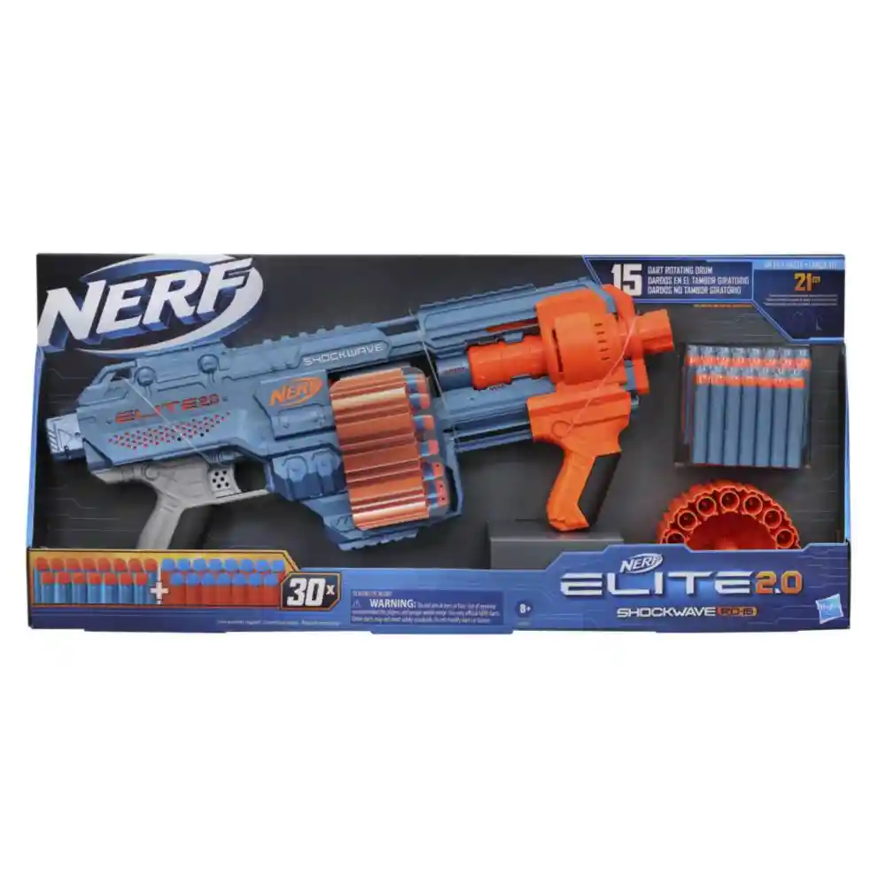 Nerf Lanzador Elite 2.0 Shockwave Rd-15