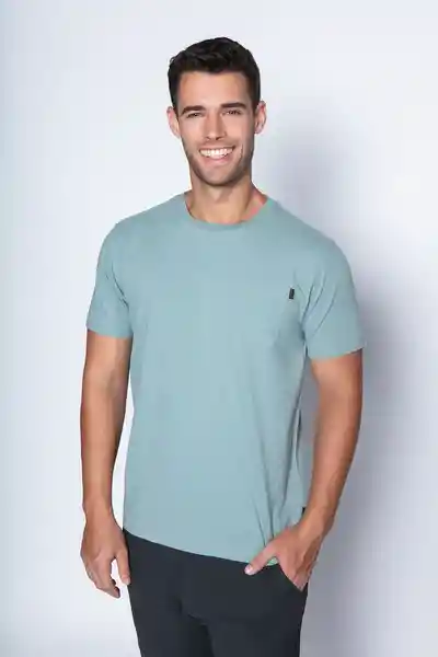 Polera Bio Bio Lt Turquoise Azul Talla L Nimtu