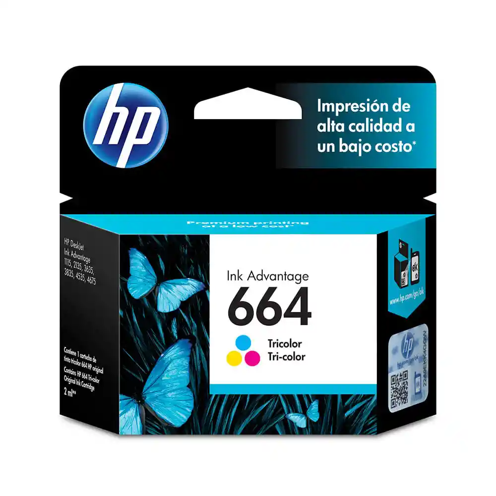 Tinta 664 Hp Color