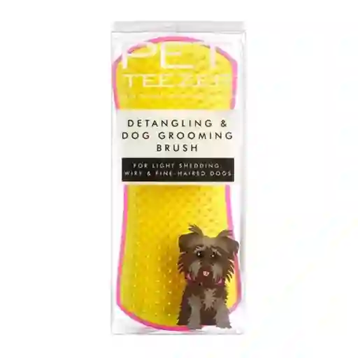 Pet Teezer Cepillo Para Pelo de Mascota Amarillo y Rosado