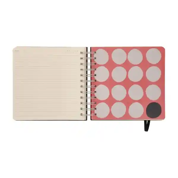 Libreta Espiral 160 Hojas Con Líneas-Cuadros 17 cm 3221307000136