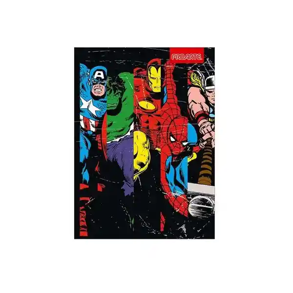 Marvel Cuaderno Carta Negro