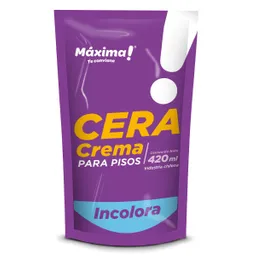 Máxima Cera Crema Incolora